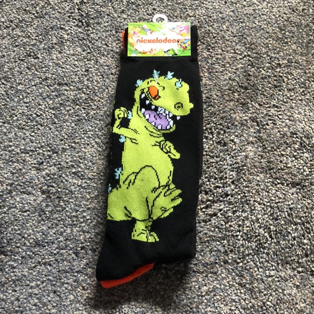 Nickelodeon Reptar RugRats 90’s Throwback  Socks